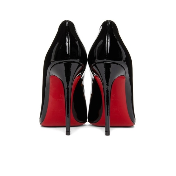 Christian Louboutin Pigalle Follies 100MM Pumps Black Patent - Picture 3 of 16